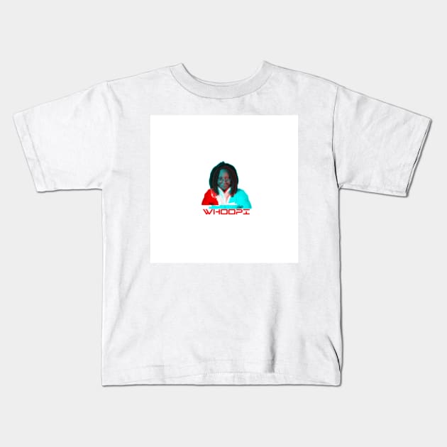 Whoopi Goldberg Kids T-Shirt by KoumlisArt